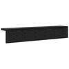 vidaXL Porte-manteau mural Ch&ecirc;ne noir 60 x 10,5 x 10,5 cm