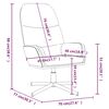 vidaXL Chaise de relaxation avec tabouret Marron Similicuir