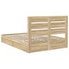 vidaXL Lit de Rangement Ch&ecirc;ne Sonoma 160 x 200 cm Bois d'ing&eacute;nierie