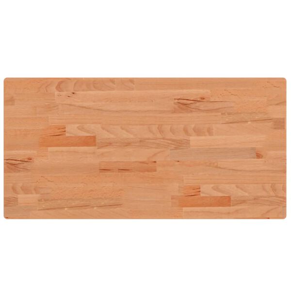 vidaXL Comptoir de salle de bain 80x40x2,5 cm bois massif de h&ecirc;tre