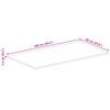 vidaXL Dessus de table rectangulaire bois massif de manguier brut