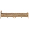 vidaXL Cadre de lit sans matelas ch&ecirc;ne artisanal 135x190 cm