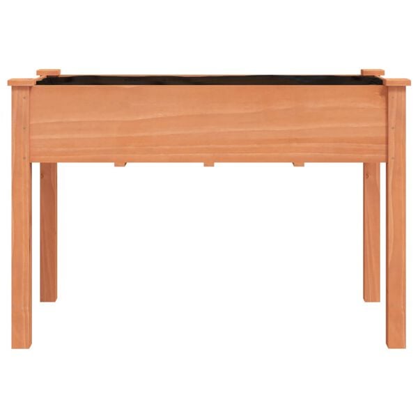 vidaXL Jardini&egrave;re avec doublure marron 118x59x76 cm bois massif sapin