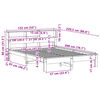vidaXL Lit biblioth&egrave;que sans matelas 120x200 cm bois de pin massif