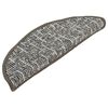 vidaXL Tapis de marches d'escalier 15 pcs Anthracite 65x21x4 cm