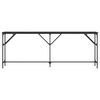 vidaXL Table console noir 200x29x75 cm bois d'ingénierie