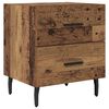 vidaXL Cabinet de chevet 2 pcs Bois ancien 40 x 35 x 47,5 cm