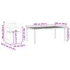 vidaXL Ensemble de salle à manger pour jardin 9 pcs Marron