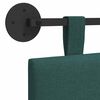 vidaXL T&ecirc;te de lit suspendue Ray&eacute; Vert fonc&eacute; 210 x 55 x 5 cm tissu