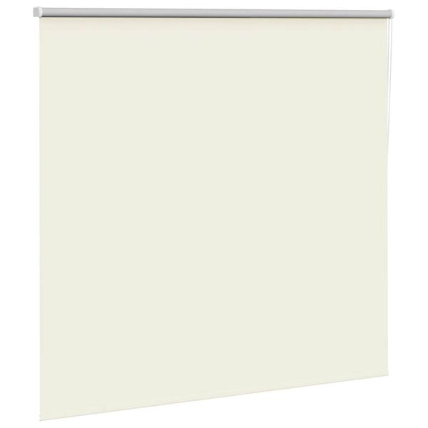 vidaXL Store enrouleur occultant blanc cass&eacute; 155x175 cm largeur tissu