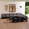 vidaXL Salon de jardin 11 pcs bois de pin massif