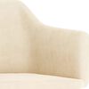 vidaXL Chaises pivotantes &agrave; manger lot de 2 Cr&egrave;me Velours