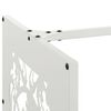 vidaXL Portant de bois chauffage blanc 40x40x40 cm