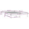 vidaXL Cadre de lit sans matelas gris 140x200 cm bois massif