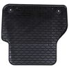 vidaXL Tapis de voiture 4 pcs Noir Caoutchouc