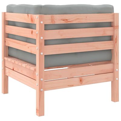 vidaXL Salon de jardin 7 pcs et coussins bois massif sapin de douglas