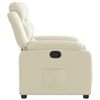 vidaXL Fauteuil inclinable Cr&egrave;me Similicuir