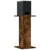 vidaXL Supports de haut-parleurs 2 pcs ch&ecirc;ne fum&eacute; bois d'ing&eacute;nierie