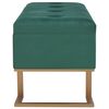 vidaXL Banc avec compartiment de rangement 105 cm Vert Velours