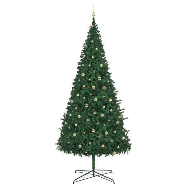 vidaXL Sapin de No&euml;l Vert 400 cm PVC