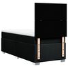 vidaXL Sommier &agrave; lattes de lit avec matelas Noir 100x200 cm Tissu