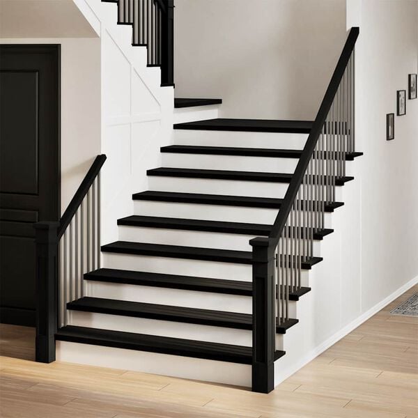 vidaXL Marches d'escalier 2 pcs marron fonc&eacute; 110x25x2 cm ch&ecirc;ne massif