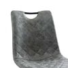 vidaXL Chaises &agrave; manger lot de 2 gris fonc&eacute; similicuir