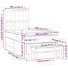 vidaXL Sommier &agrave; lattes de lit avec matelas Rose 100x200 cm Velours
