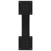 vidaXL Pieds de table basse en forme de X, 2 pi&egrave;ces, noir, 60 x (30-31) cm, acier