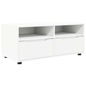 vidaXL Meuble TV 100 x 48 x 43 cm Blanc Bois d'ing&eacute;nierie