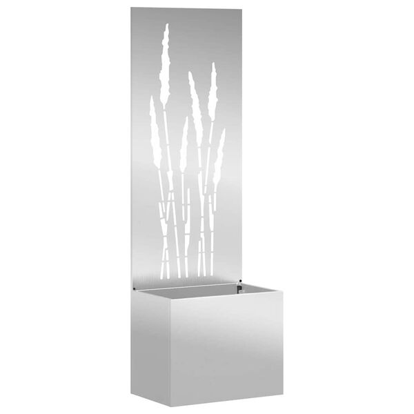 vidaXL &Eacute;cran de confidentialit&eacute; de jardin Fretwork Argent&eacute; 50 x 140 cm