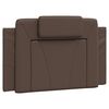vidaXL Coussin de tête de lit Viana marron 90 cm similicuir