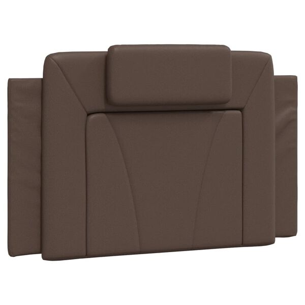 vidaXL Coussin de tête de lit Viana marron 90 cm similicuir