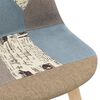 vidaXL Chaises &agrave; manger lot de 6 Design de patchwork gris tissu