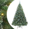 vidaXL Sapin de No&euml;l artificiel avec 300 LED Vert 210 cm PE et PVC
