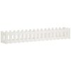 vidaXL Lit sur&eacute;lev&eacute; de jardin design de cl&ocirc;ture 200x30x30cm pin massif