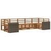 vidaXL Ensemble de canap&eacute;s d'ext&eacute;rieur 7 pc Naturel