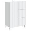 vidaXL Buffet Blanc 66 x 34,5 x 91,5 cm Bois d'ing&eacute;nierie