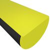 vidaXL Protecteur d'angle Jaune et noir 4x3x100 cm PU