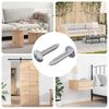 vidaXL Clou auto-perceur 2 pcs Zinc&eacute; 4 x 20 mm Acier
