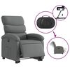 vidaXL Fauteuil inclinable &eacute;lectrique gris fonc&eacute; tissu