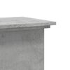 vidaXL Support pour plantes gris b&eacute;ton 33x33x80 cm bois d'ing&eacute;nierie