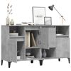 vidaXL Buffets 2 pcs gris béton 60x35x70 cm bois d'ingénierie