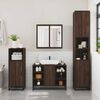 vidaXL Ensemble de meubles de salle de bain 4 pcs ch&ecirc;ne marron