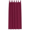 vidaXL Rideaux occultants avec anneaux 2 pcs Bordeaux 245 x 140 cm