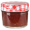 vidaXL 48 pcs Pots &agrave; confiture Couvercles blanc et rouge Verre 110 ml