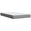 vidaXL Sommier &agrave; lattes de lit et matelas gris clair 120x190 cm tissu