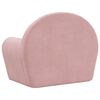 vidaXL Canap&eacute; pour enfants Rose Peluche douce