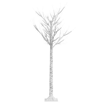 vidaXL Sapin de Noël 140 LED blanc chaud Saule 1,5 m Int/Ext