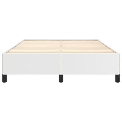 vidaXL Cadre de lit sans matelas blanc 140x190 cm similicuir